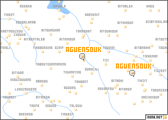 map of Aguensouk