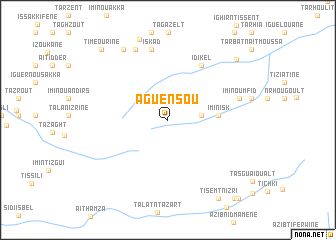 map of Aguensou