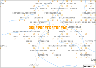 map of Agüera de Castañedo