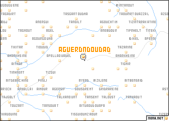 map of Aguerd nʼDoudad