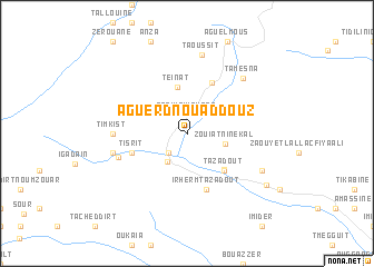 map of Aguerd nʼOu Addouz