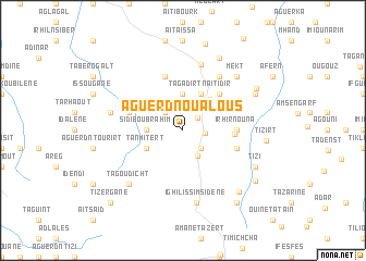 map of Aguerd nʼ Oualous