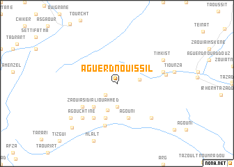 map of Aguerd nʼOu Issil