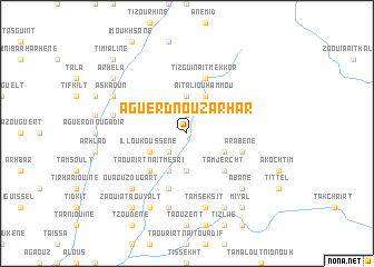 map of Aguerd nʼ Ouzarhar