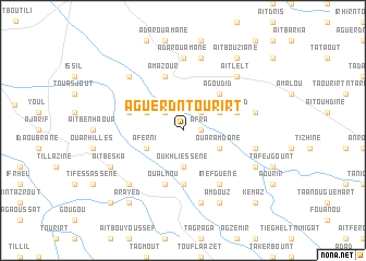 map of Aguerd nʼ Tourirt