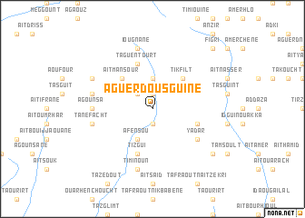 map of Aguerd Ousguine