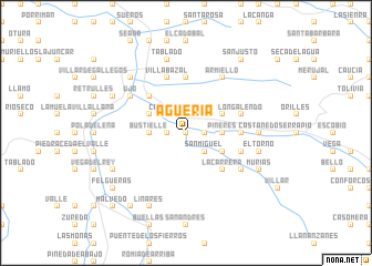 map of Agüería