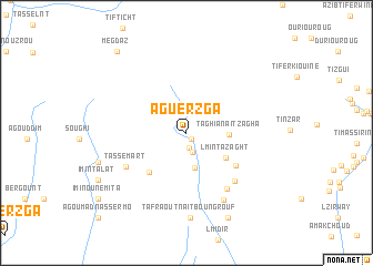 map of Aguerzga