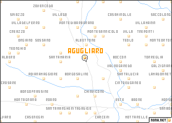 map of Agugliaro