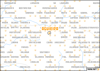 map of Aguieira