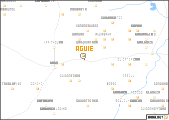 map of Aguié