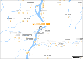 map of Aguiguican