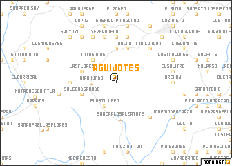 map of Aguijotes