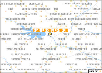 map of Aguilar de Campóo