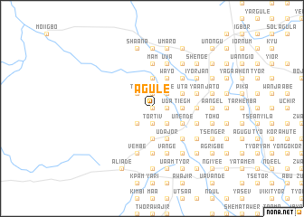 map of Agule
