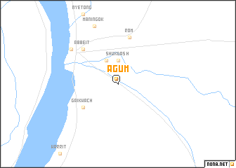 map of Agum