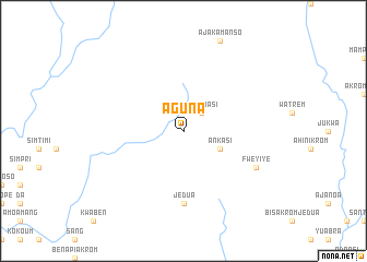 map of Aguna