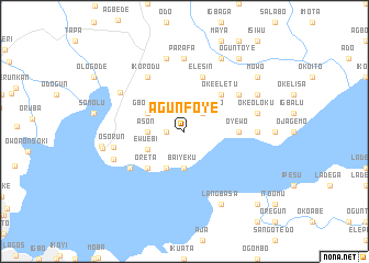 map of Agunfoye