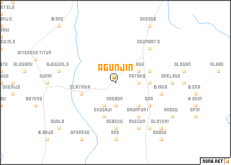 map of Agunjin