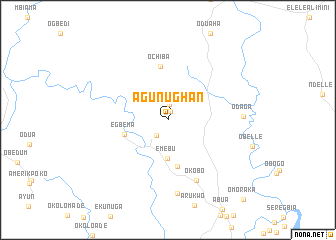 map of Agunughan