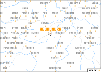 map of Agunumura