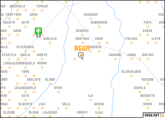 map of Agun