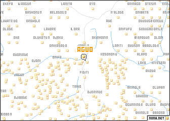 map of Aguo