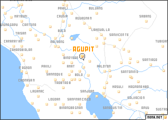 map of Agupit