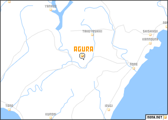 map of Agura