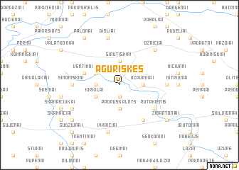 map of Aguriškės