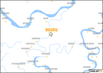 map of Aguru