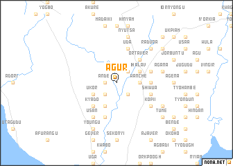 map of Agur