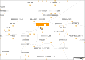 map of Agustín
