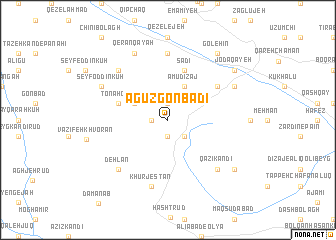 map of Āgūz Gonbadī