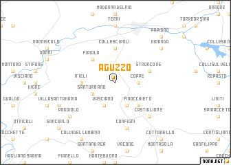 map of Aguzzo