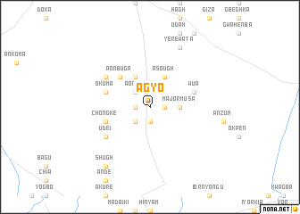 map of Agyo