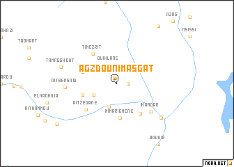 map of Agzdou nʼImasgat