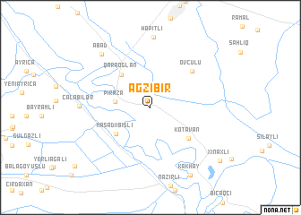 map of Ağzıbir