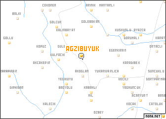 map of Ağzıbüyük