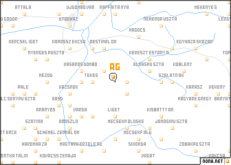 map of Ág