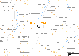 map of Aḩad Beyglū