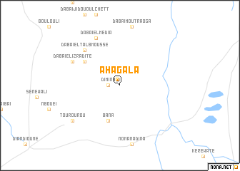 map of Ahagala