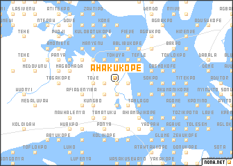 map of Ahakukope