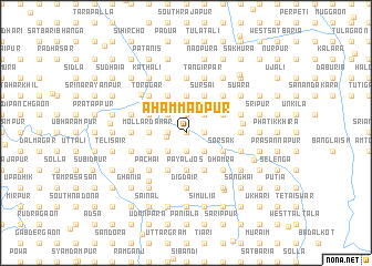 map of Āhāmmadpur