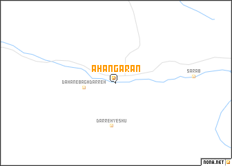 map of Āhangarān