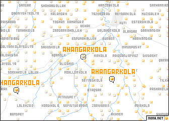 map of Āhangar Kolā