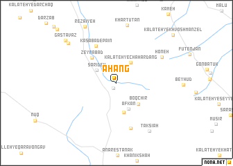 map of Āhang