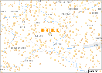 map of Ahatovići