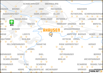 map of Ahausen