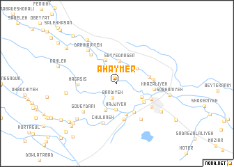 map of Aḩaymer